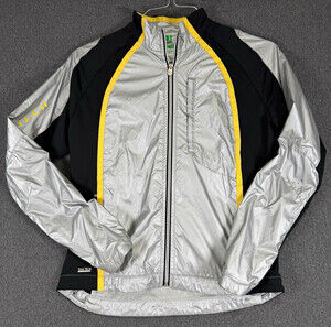 Tail Tech Performance Womens S Running Jacket Silver Black Yellow Windbreaker